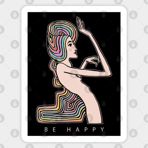 Feeling so Happy Sticker by KewaleeTee